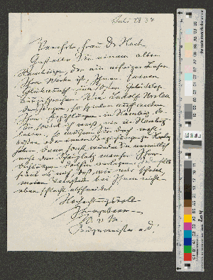 Vorschaubild von Briefentwurf an Ricarda Huch