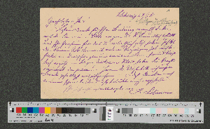 Vorschaubild von Postkarte an Werner von Melle