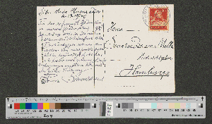 Vorschaubild von Postkarte an Werner von Melle