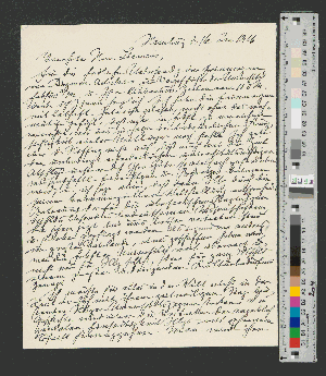 Vorschaubild von Briefentwurf an Edmund Siemers