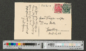 Vorschaubild von Postkarte an Werner von Melle