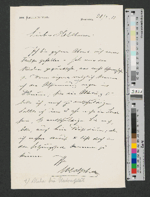 Vorschaubild von Brief an Gottfried Holthusen