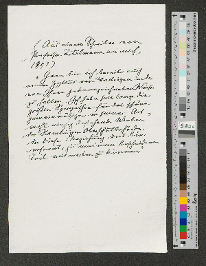 Vorschaubild von Briefauszug an Werner von Melle