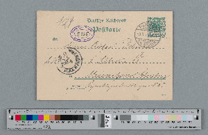 Vorschaubild von Postkarte an Richard Dehmel