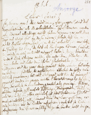 Vorschaubild von Brief an Conrad Ansorge