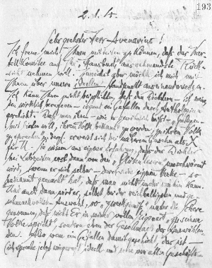 Vorschaubild von Brief an Ferdinand Avenarius