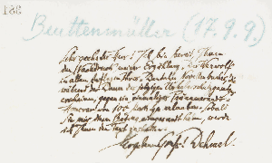 Vorschaubild von Brief an Hermann Beuttenmüller