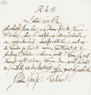 Vorschaubild von Brief an Oskar Bie