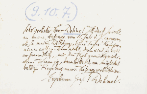 Vorschaubild von Brief an Frederick Delius