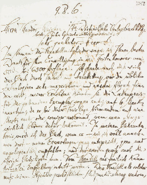 Vorschaubild von Brief an Dieterichs Verlagsbuchhandlung