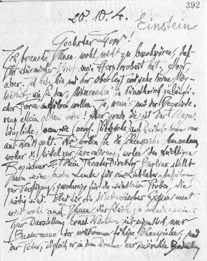 Vorschaubild von Brief an Karl Einstein