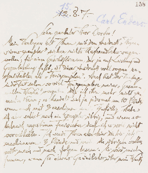 Vorschaubild von Brief an Karl Enders