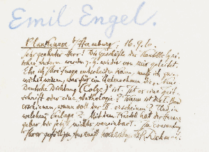 Vorschaubild von Brief an Emil Engel