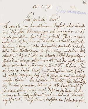 Vorschaubild von Brief an Paul H. Grummann