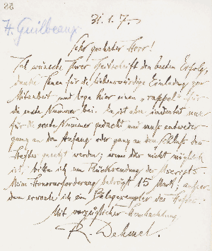 Vorschaubild von Brief an Henri Guilbeaux