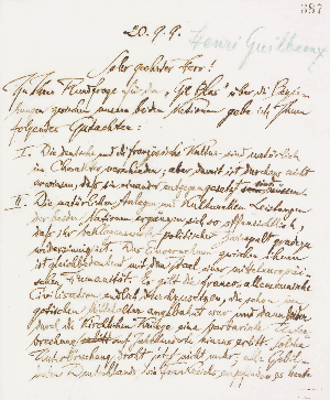Vorschaubild von Brief an Henri Guilbeaux