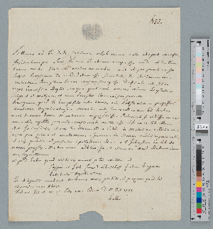Vorschaubild von Brief an Leopoldo Marcantonio Caldani