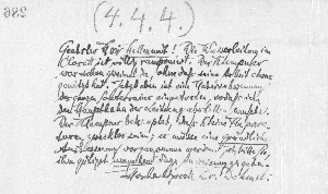 Vorschaubild von Brief an Johann Hellmundt