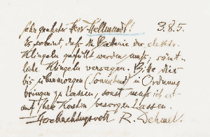 Vorschaubild von Brief an Johann Hellmundt