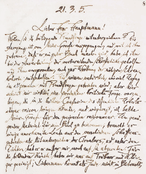 Vorschaubild von Brief an Gerhart Hauptmann