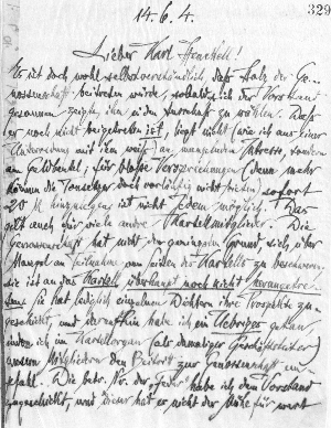 Vorschaubild von Brief an Karl Henckell