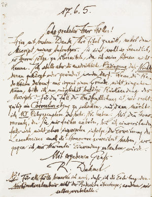 Vorschaubild von Brief an Guido Höller