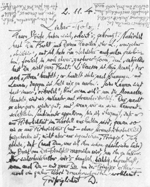 Vorschaubild von Brief an Arno Holz
