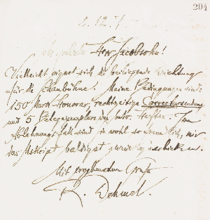 Vorschaubild von Brief an Siegfried Jacobsohn