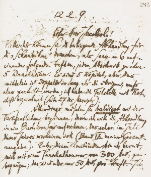 Vorschaubild von Brief an Siegfried Jacobsohn