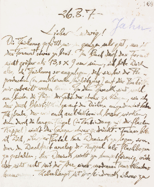 Vorschaubild von Brief an Ludwig Jahn