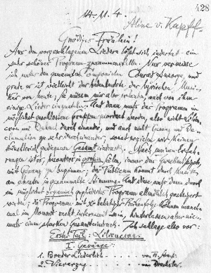 Vorschaubild von Brief an Aline von Kapff