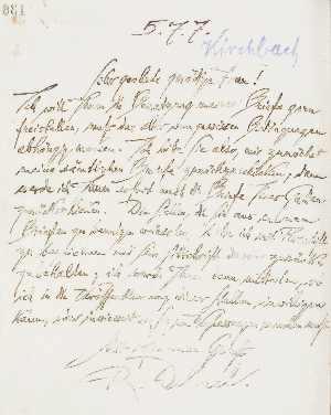 Vorschaubild von Brief an Marie Luise Kirchbach