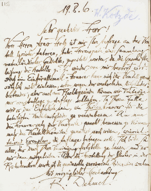 Vorschaubild von Brief an Wilhelm Kotzde