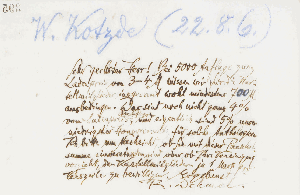 Vorschaubild von Brief an Wilhelm Kotzde