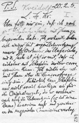 Vorschaubild von Brief an Ernst Kreidolf