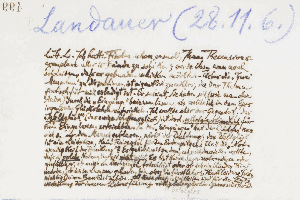Vorschaubild von Brief an Gustav Landauer