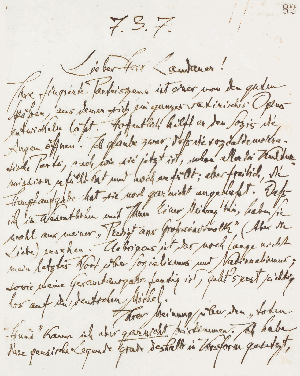 Vorschaubild von Brief an Gustav Landauer