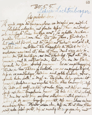 Vorschaubild von Brief an Franz Lichtenberger