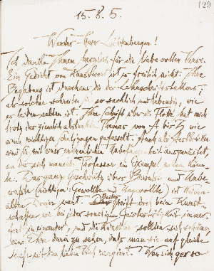 Vorschaubild von Brief an Franz Lichtenberger