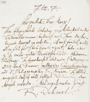 Vorschaubild von Brief an Paul Marx