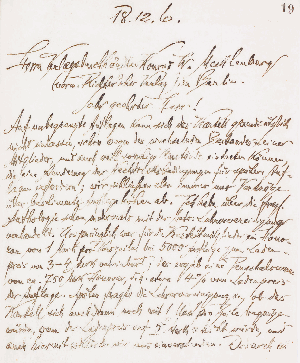 Vorschaubild von Brief an Konrad W. Mecklenburg