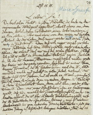 Vorschaubild von Brief an Julius Meier-Graefe