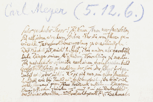 Vorschaubild von Brief an Karl Meyer