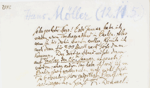 Vorschaubild von Brief an Johannes Möller