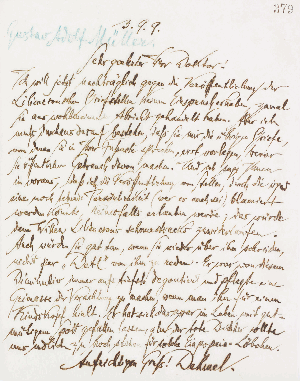 Vorschaubild von Brief an Gustav Adolf Müller