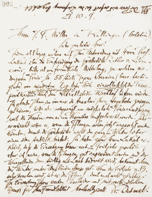 Vorschaubild von Brief an J. F. Müller