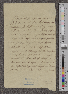 Vorschaubild von Brief an Christian August Vulpius