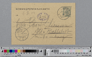Vorschaubild von Postkarte an Detlev von Liliencron