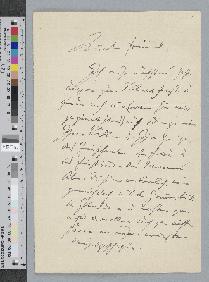 Vorschaubild von Brief an Rudolf von Beckerath