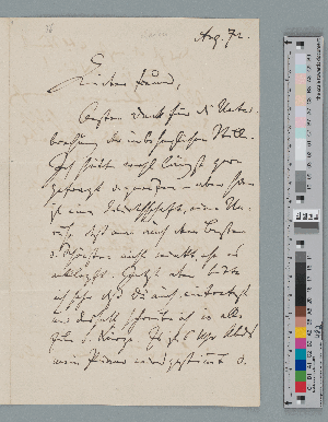 Vorschaubild von Brief an Julius Stockhausen